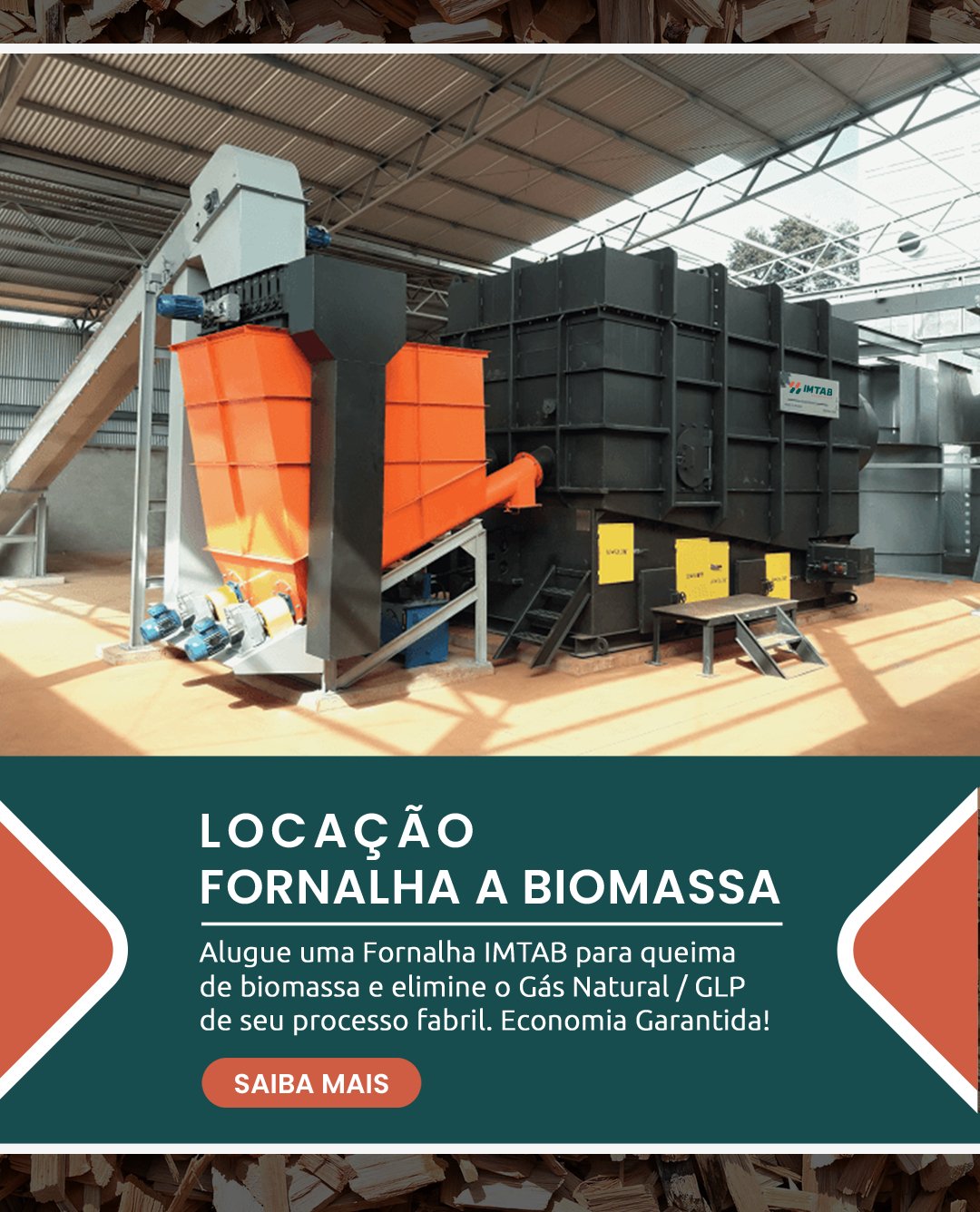 Locação de fornalha à biomassa
